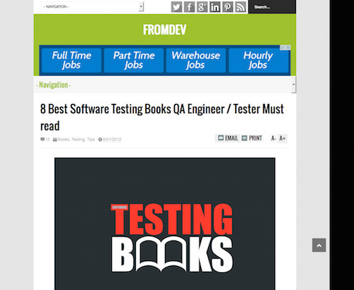 Best Software Testing Articles 2008 Dodge