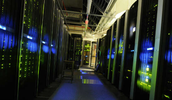 The server room at the UK National Archives.